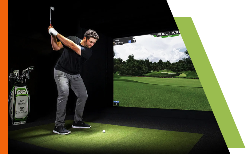 image of a golf simulator