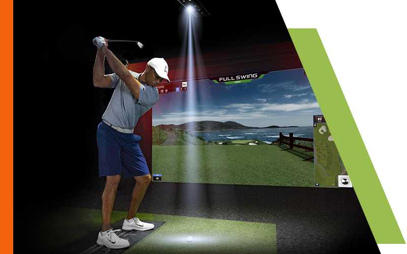 image of a golf simulator